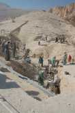 Nieuwe opgraving, naast het graf van Tutankhamun 
