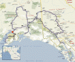 De route: een flinke acht vanuit Anchorage  