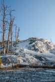 Avondlicht bij Mammoth Hot Springs 