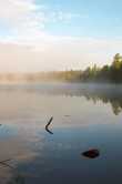 Ochtendmist over Peck lake 