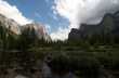 El Capitan weerspiegelt in de Merced River 